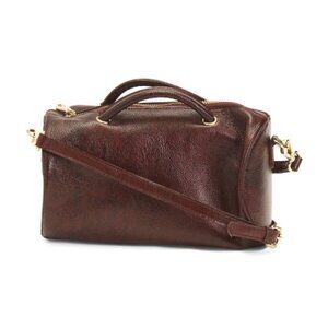 AMERILEATHER Leather Cryrus Satchel